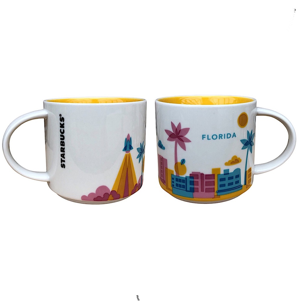 Starbucks 2015 Florida Palm FL You are Here Coffee Global City Mug 14Oz‎ Cup